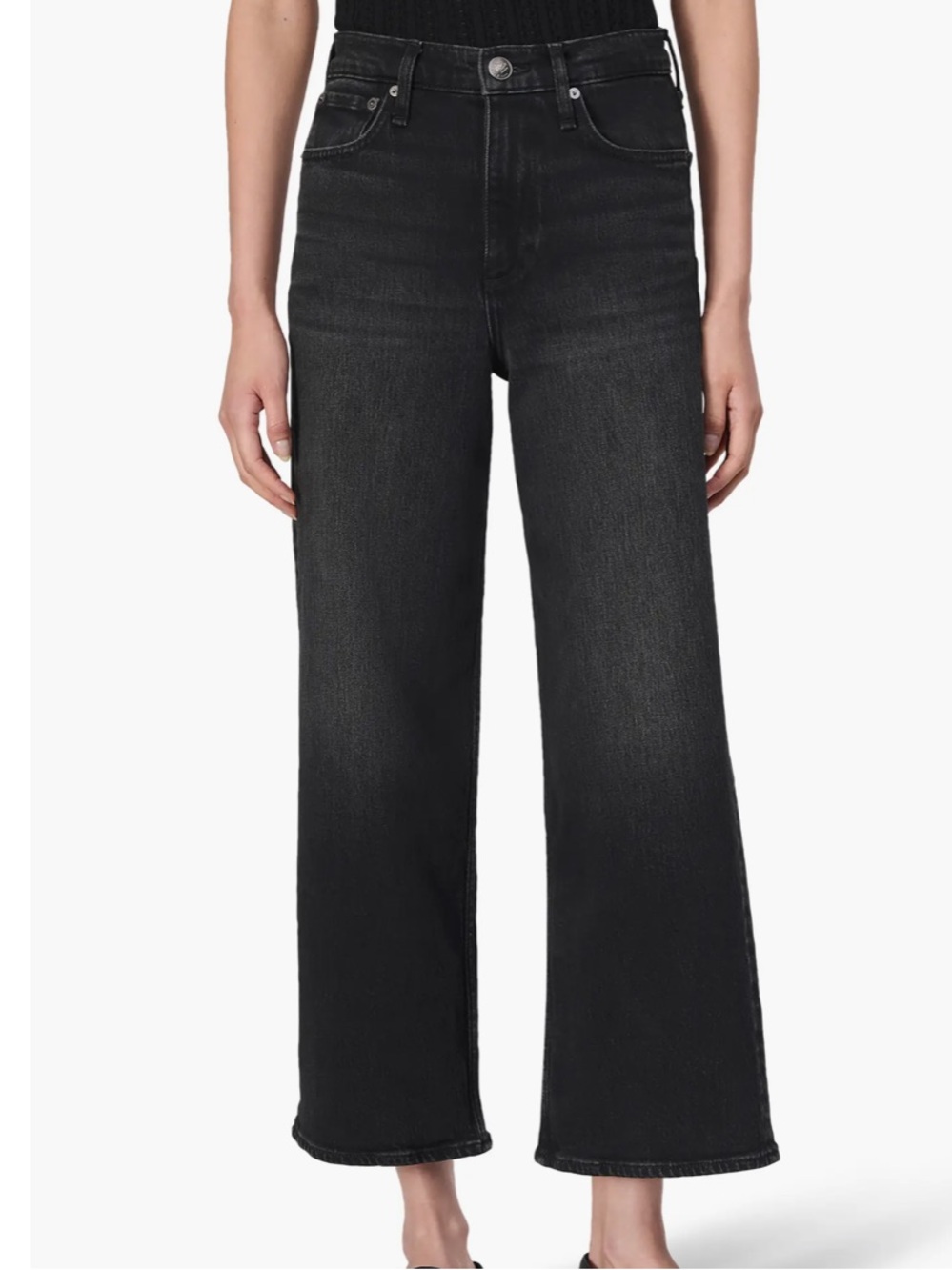 Rag & Bone Andi High Waist Ankle Wide Leg Jeans